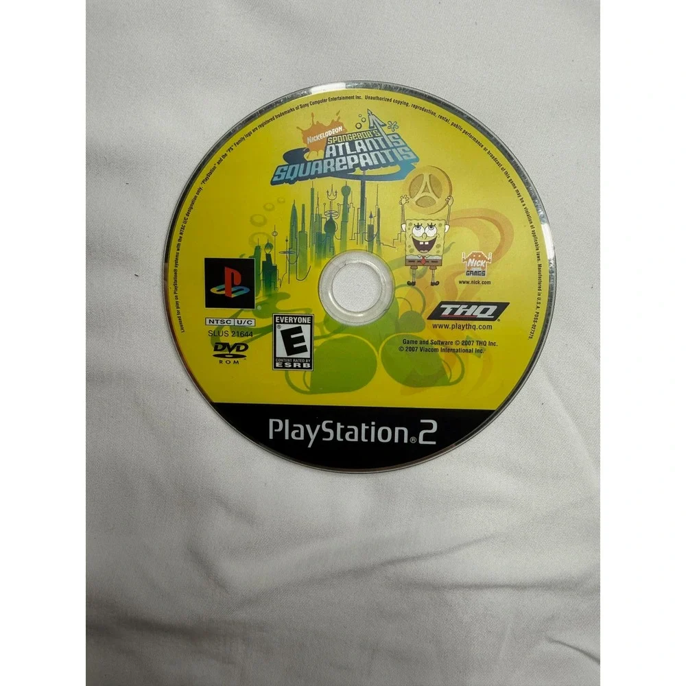SpongeBob Atlantis SquarePantis PS2 PlayStation 2 SLUS 21644 Disc Only